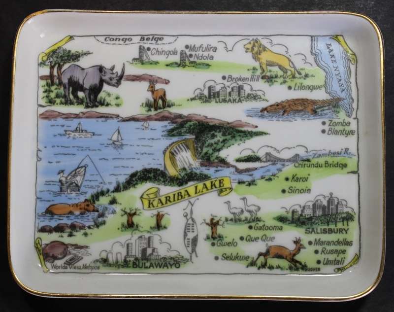 Hutschenreuther Selb Kariba Lake Memento Decorative Wall Plate