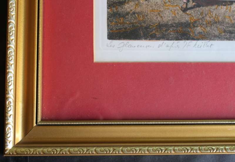 Studio Signed Print of `The Gleaners` A Painting by Jean-Franois Millet