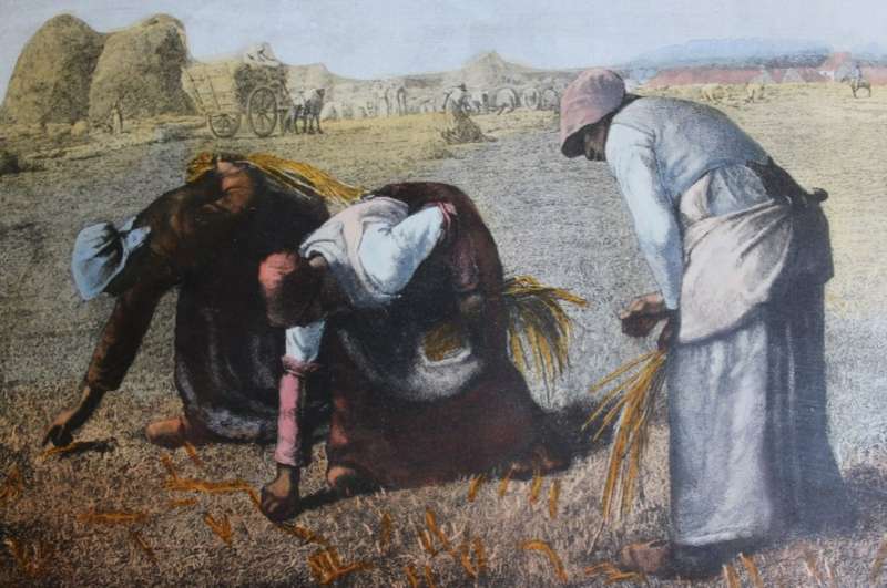 Studio Signed Print of `The Gleaners` A Painting by Jean-Franois Millet