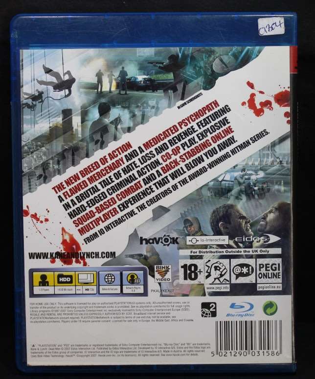 PS3 Kane and Lynch `Dead Men` by Eidos