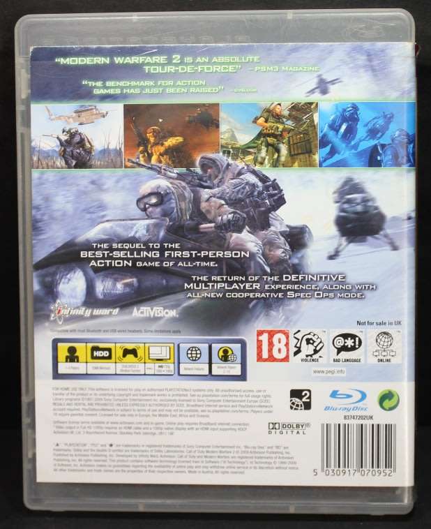 PS3 Call of Duty `Modern Warfare 2` by Activision