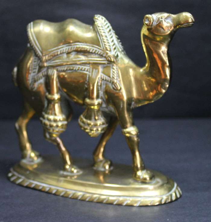 Solid Brass Camel Ornamental Figurine