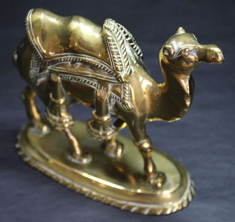 Solid Brass Camel Ornamental Figurine