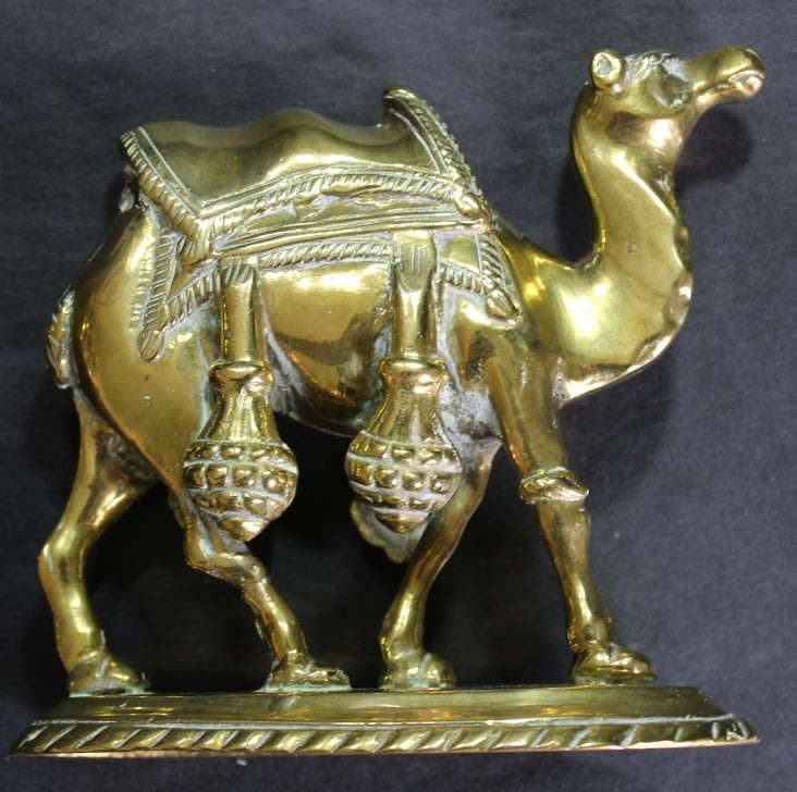 Solid Brass Camel Ornamental Figurine