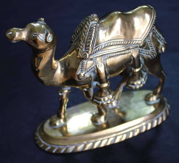 Solid Brass Camel Ornamental Figurine