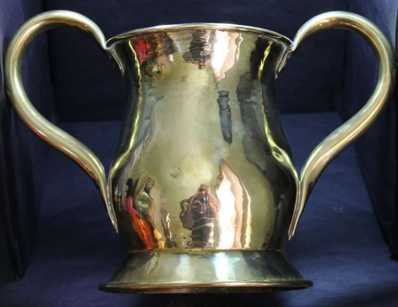 Vintage Brass Pot Vase with Handles