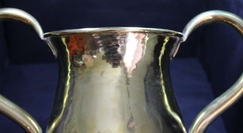 Vintage Brass Pot Vase with Handles