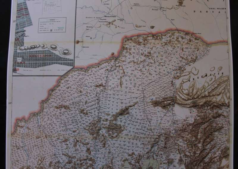 Jeppes Map Of The Transvaal 1899, Reproduction Print Wall Map Northern Tvl
