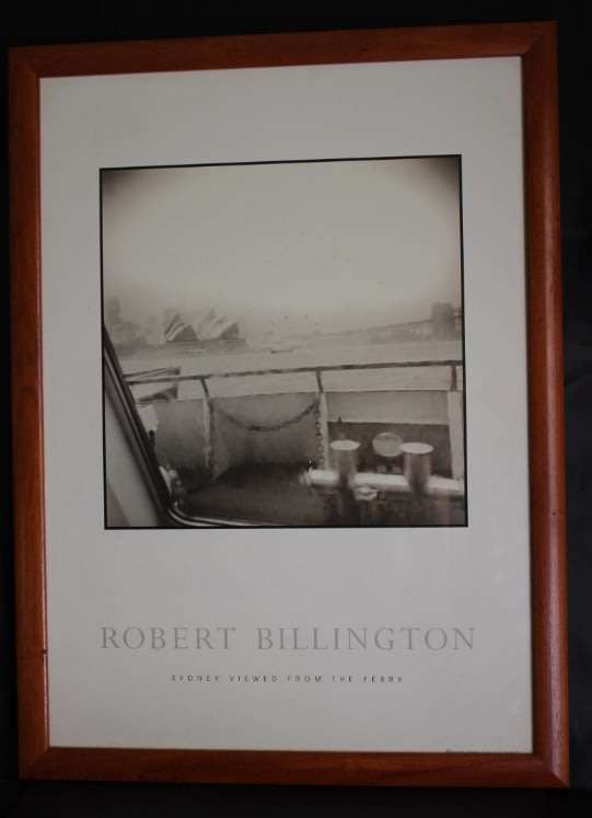Robert Billington `Sydney Viewed From The Ferry` Framed Sepia Photograph