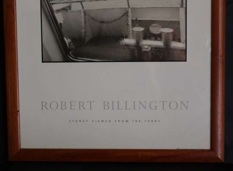 Robert Billington `Sydney Viewed From The Ferry` Framed Sepia Photograph