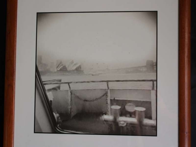 Robert Billington `Sydney Viewed From The Ferry` Framed Sepia Photograph