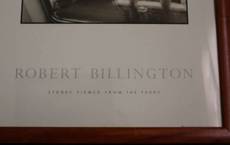 Robert Billington `Sydney Viewed From The Ferry` Framed Sepia Photograph