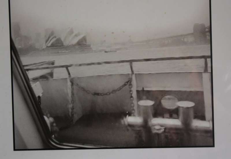 Robert Billington `Sydney Viewed From The Ferry` Framed Sepia Photograph