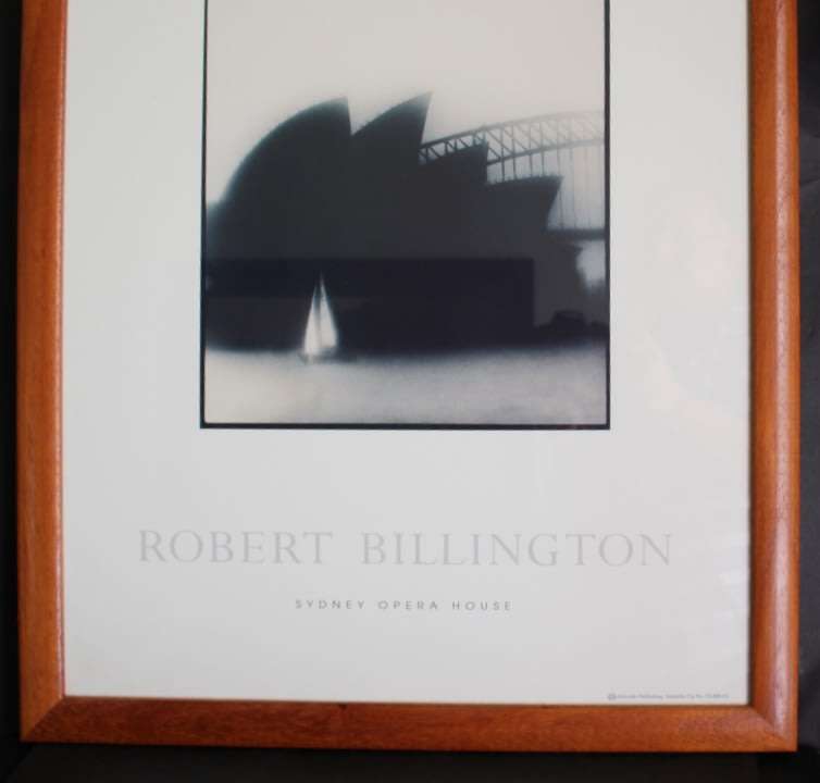 Robert Billington `Sydney Opera House` Framed Sepia Photograph