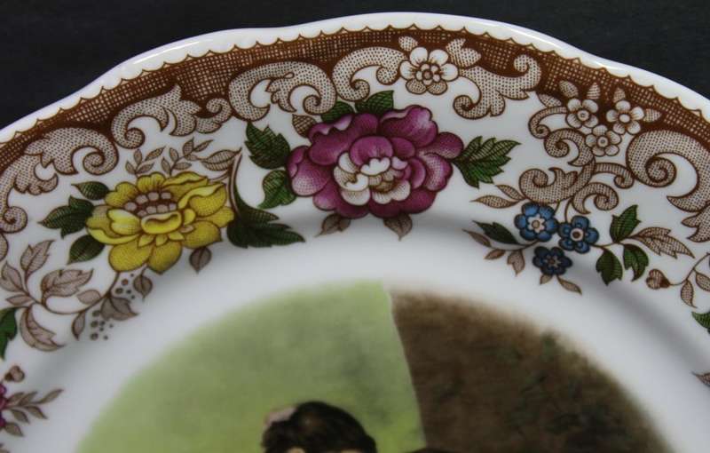 Selling Grapes Decorative Wall Plate by Gloria Fine Porcelain Bayreuth, Bavaria