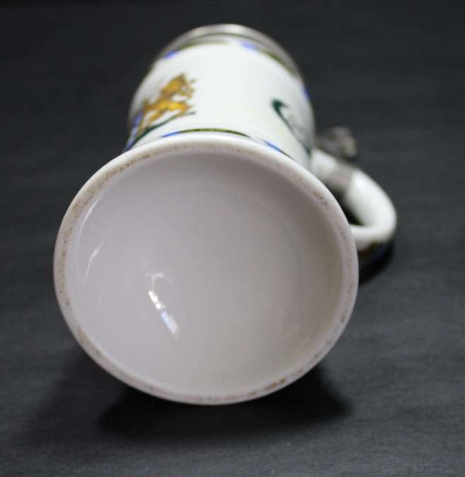 Ornamental Miniature Bavarian Beer Stein with Lid