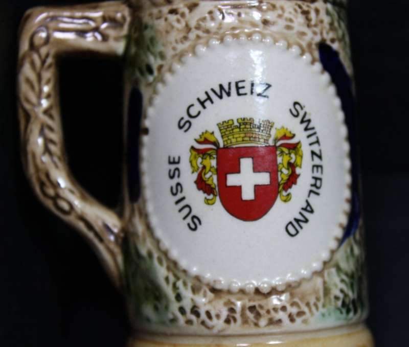 Ornamental Miniature Suisse Beer Stein