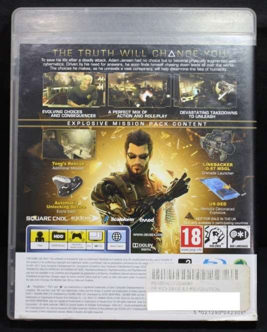 PS3 Deus Ex `Human Revolution` Limited Edition by Square Enix