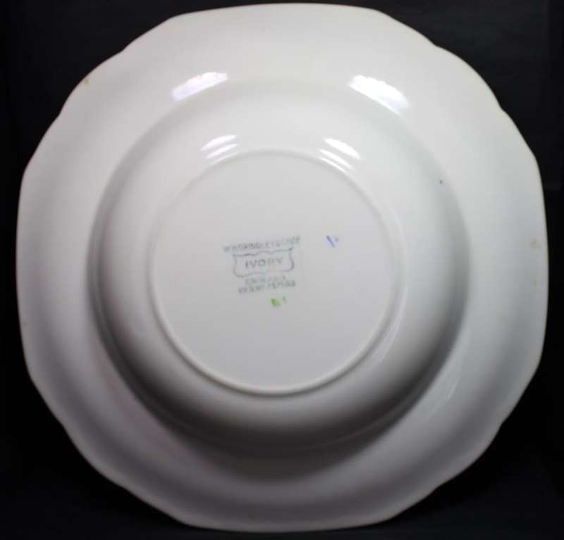 Two x Vintage W H Grindley and Co Ivory Soup Bowls