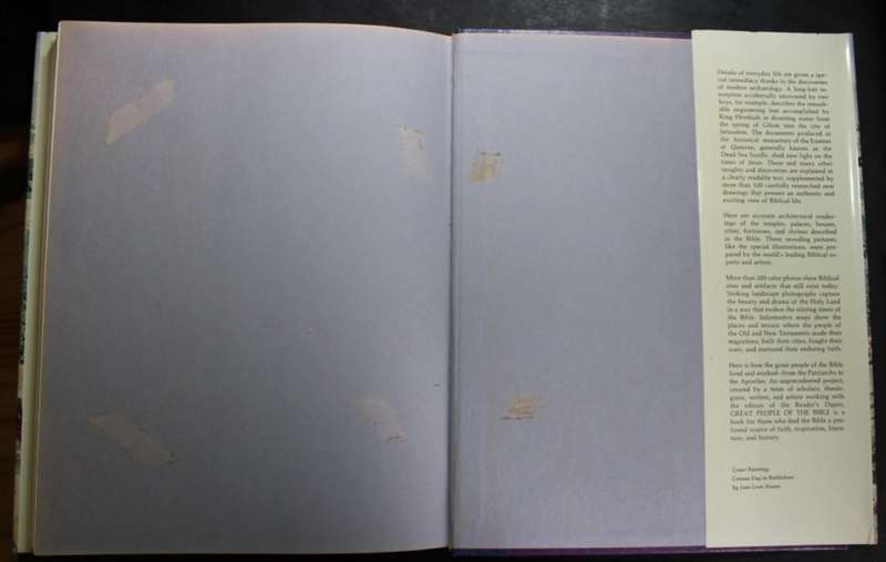 Great People of The Bible and How They Lived Hardcover Book by Readers Digest.