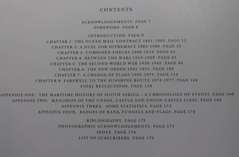 Mail Ships Of The Union-Castle Line Hardcover Book First Edition.