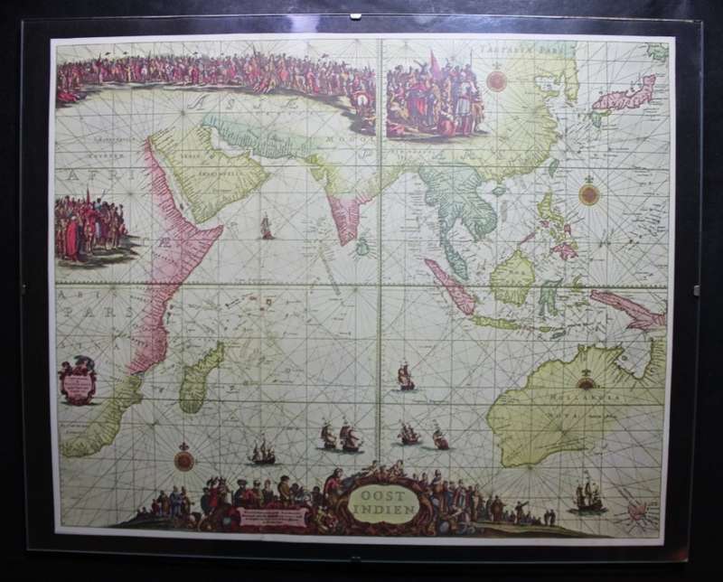 Oost Indies Map by Johannes van Keulen, 1690 - Framed Reproduction Print