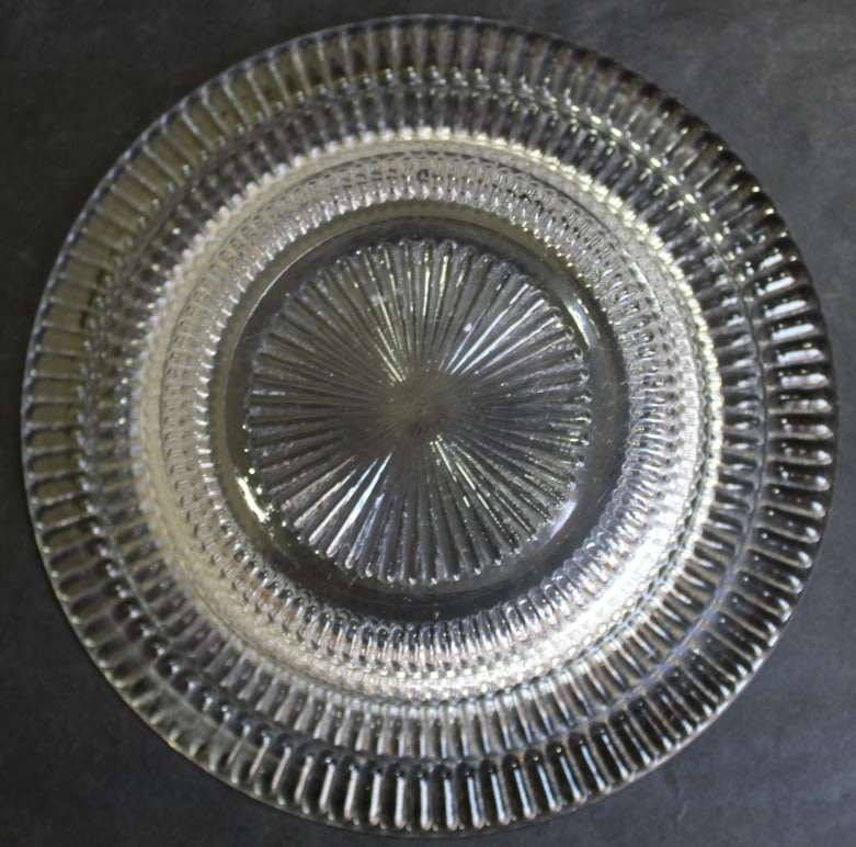Classic Style Cut Glass Butter Dish with Lid