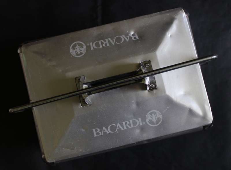 Coca-Cola and Bacardi Aluminium Ice Box with character.
