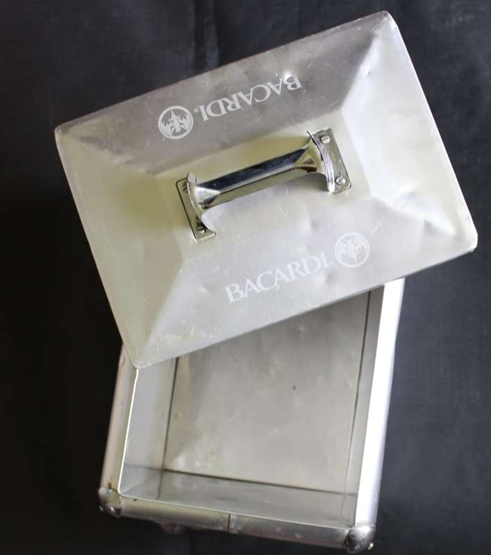 Coca-Cola and Bacardi Aluminium Ice Box with character.