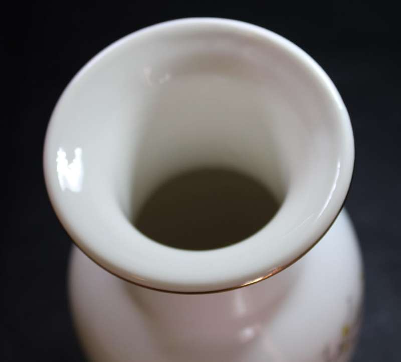 Fine China Vase from Japan Birds with Cherry Blossom by Jay