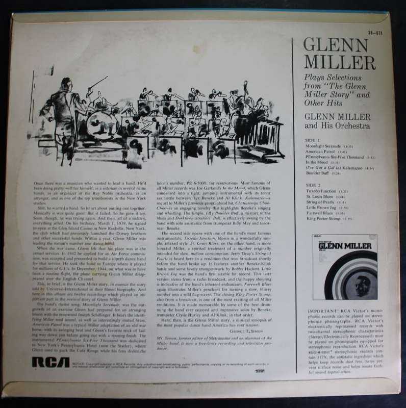 Glenn Miller Original Recordings Vinyl LP`s