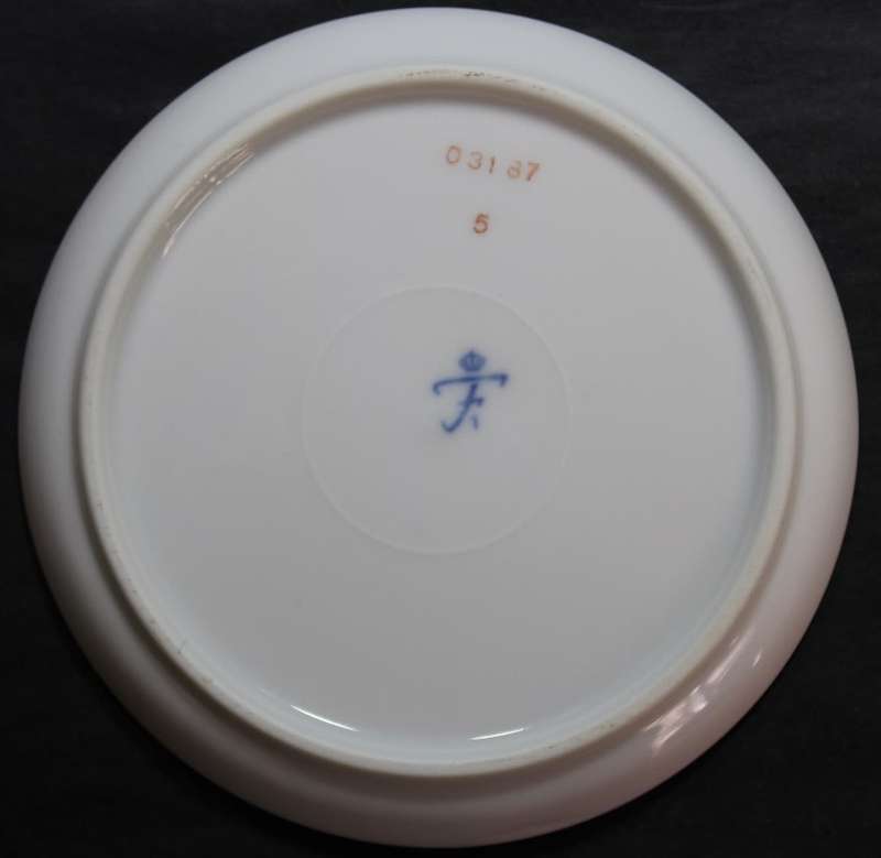 Set Of Six Furstenberg  Porcelain Butter Dishes