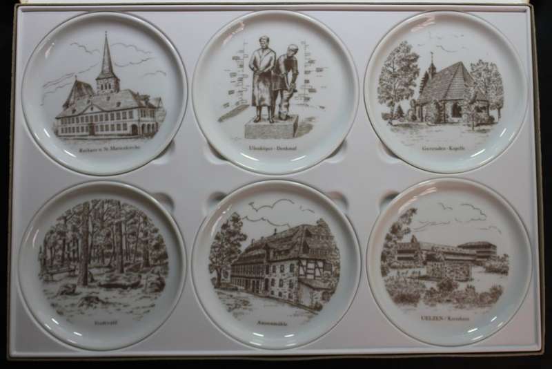 Set Of Six Furstenberg  Porcelain Butter Dishes