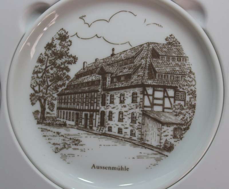 Set Of Six Furstenberg  Porcelain Butter Dishes