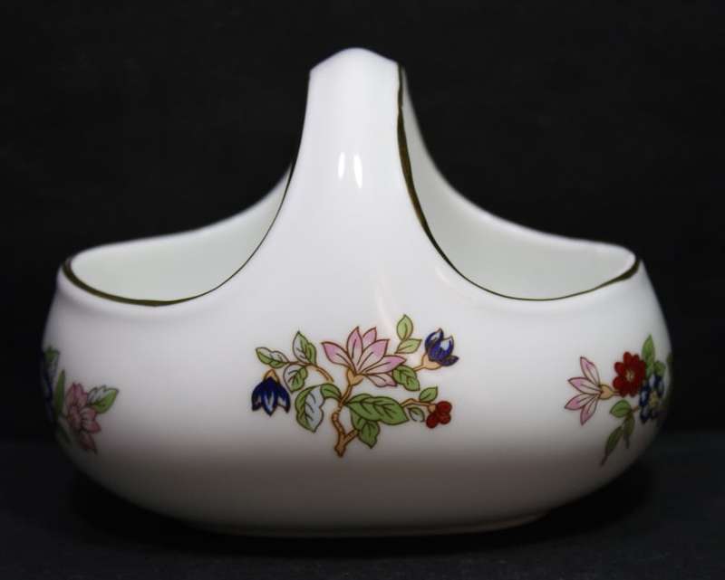 Miniature Porcelain Flower Basket by Royal Tara, Ireland