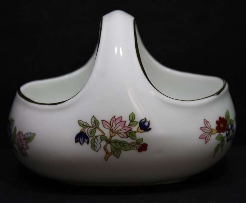Miniature Porcelain Flower Basket by Royal Tara, Ireland