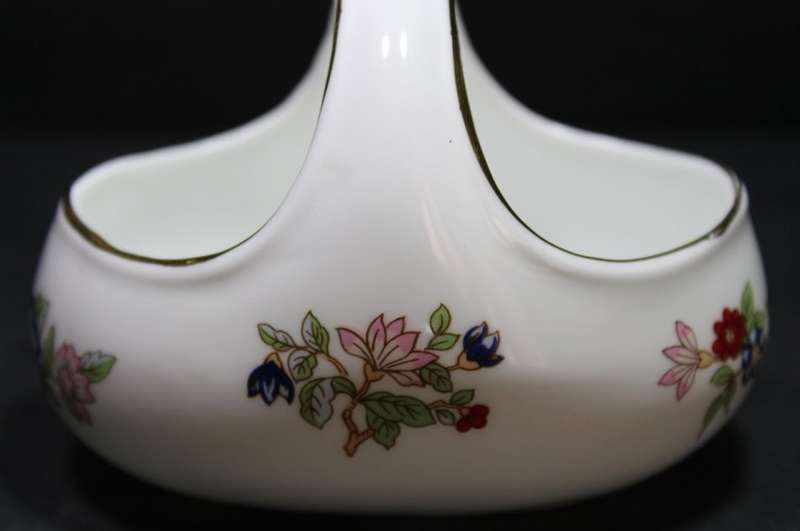 Miniature Porcelain Flower Basket by Royal Tara, Ireland