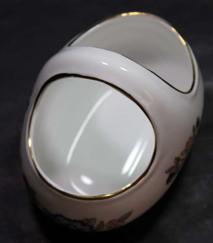 Miniature Porcelain Flower Basket by Royal Tara, Ireland