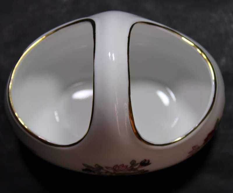 Miniature Porcelain Flower Basket by Royal Tara, Ireland