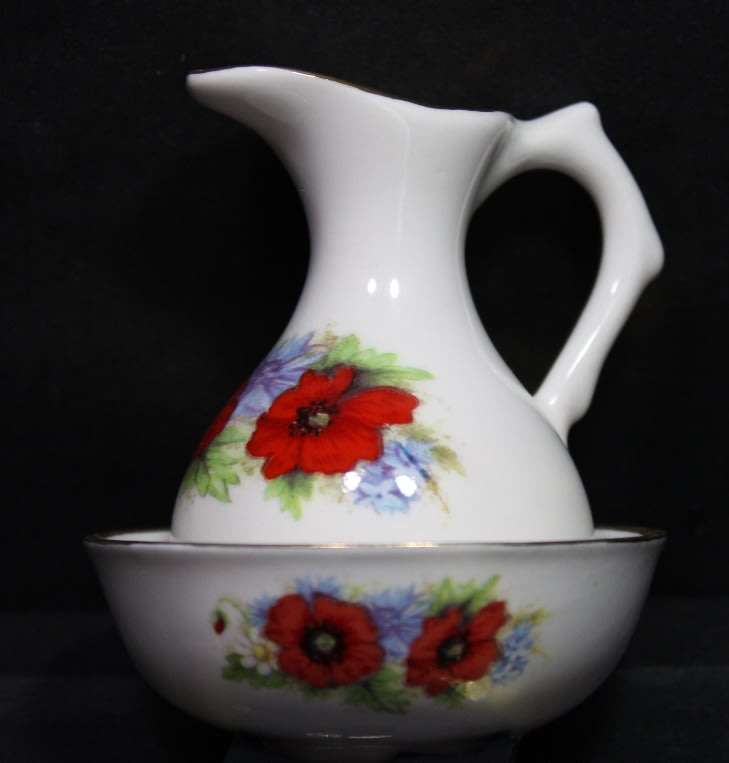 Miniature Water Jug and Bowl Made By Norfolk China