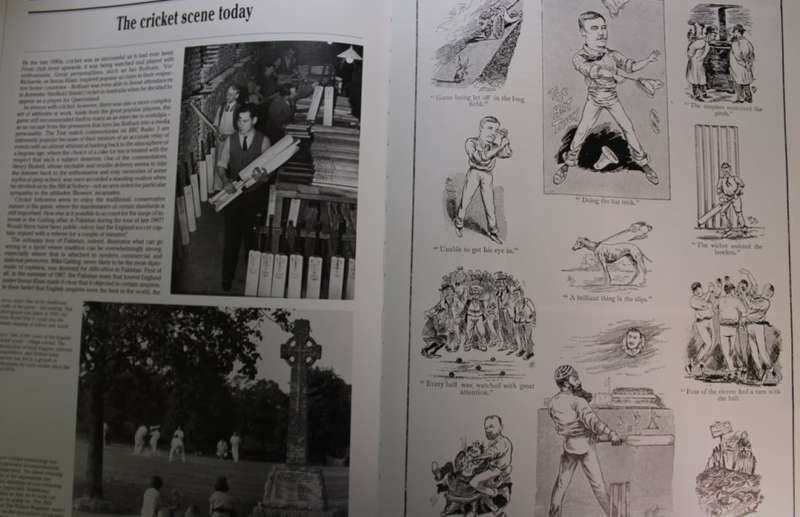 The Pictorial History of Cricket by Ashley Brown First Edition Hardcover Book 1988