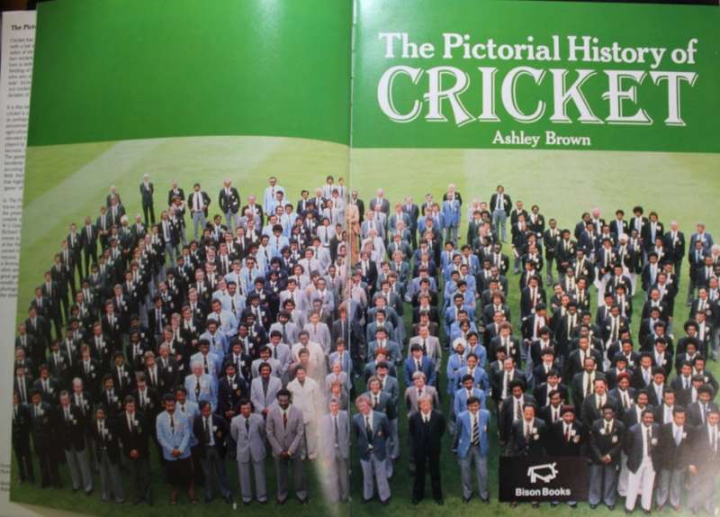 The Pictorial History of Cricket by Ashley Brown First Edition Hardcover Book 1988