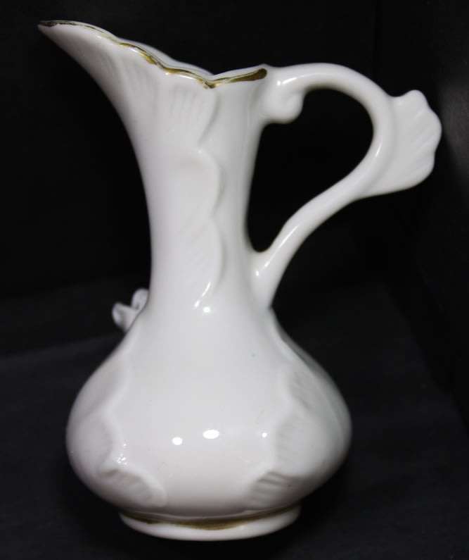 Miniature Jug with Flower Decoration Made In Taiwan