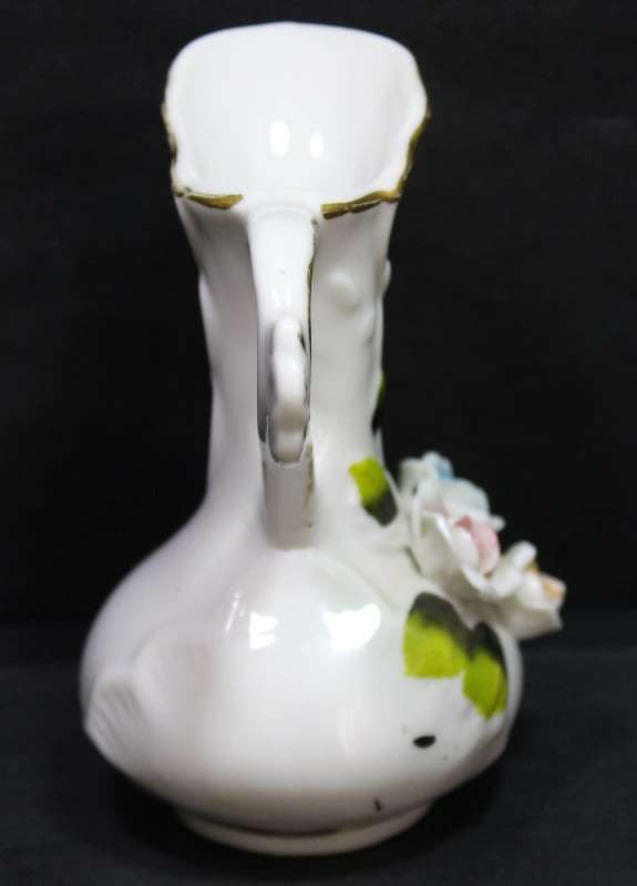 Miniature Jug with Flower Decoration Made In Taiwan