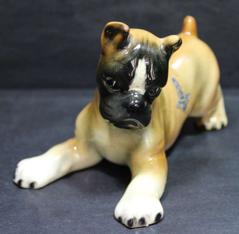 Cortendorf Boxer Puppy Porcelain Figurine