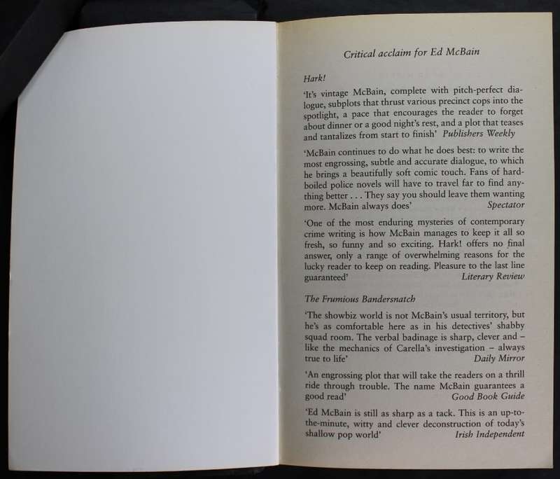 Ed McBain Alice In Jeopardy Softcover Book