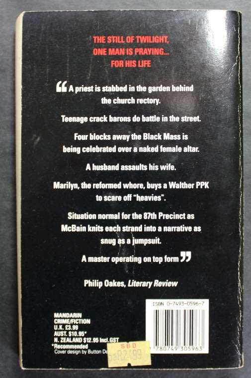 Ed McBain Vespers an 87th Precint Novel Softcover Book