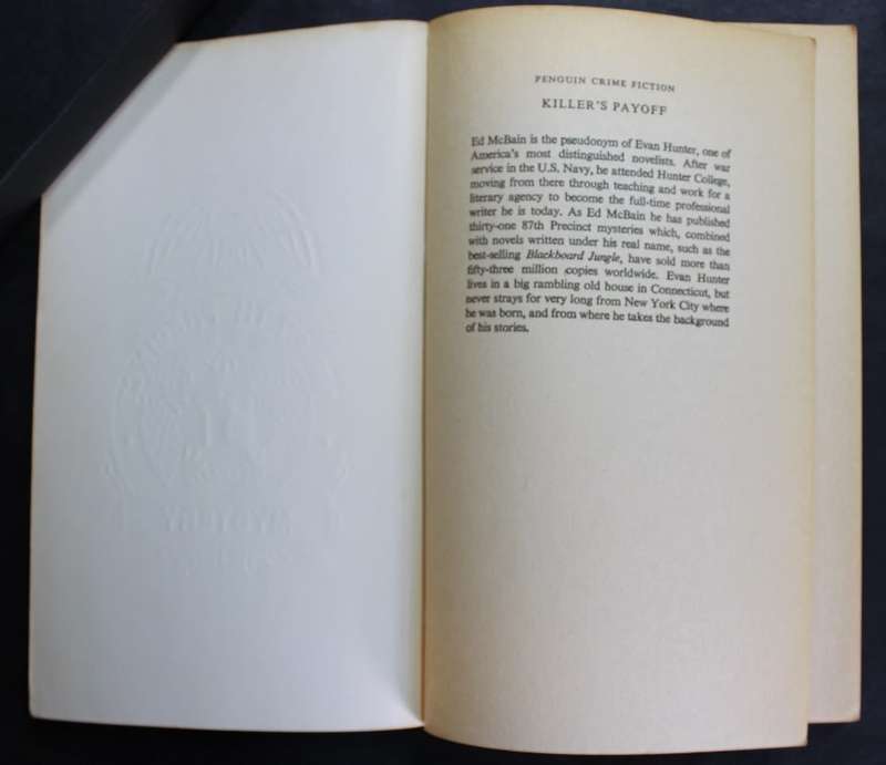 Ed McBain Killer`s Payoff an 87th Precint Novel Softcover Book