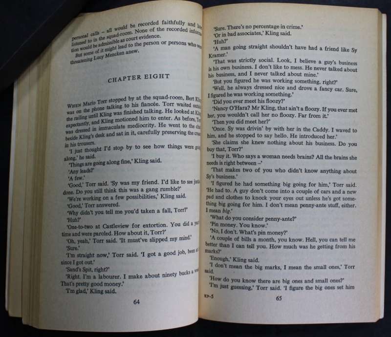 Ed McBain Killer`s Payoff an 87th Precint Novel Softcover Book