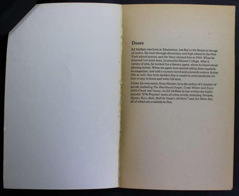 Ed McBain Doors Softcover Book